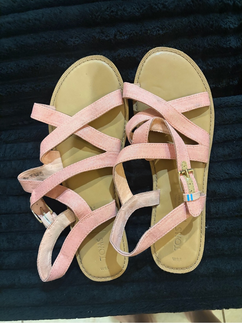 Toms Coral Strappy Crossband Sandals
